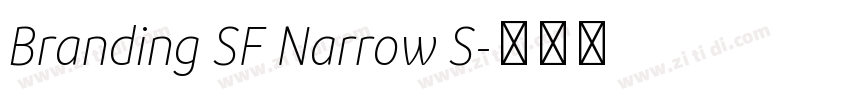 Branding SF Narrow S字体转换